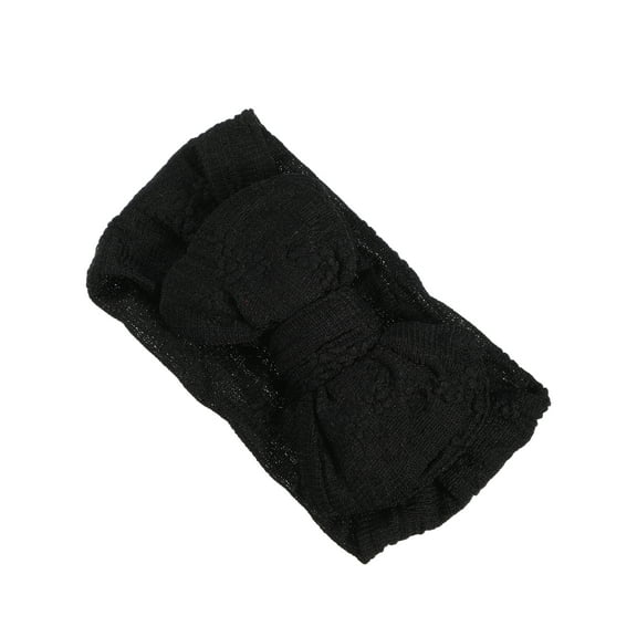 Unique Bargains 1 Pc Classic Fashion Bow Headbands for Girls 6.69"x3.15" Black