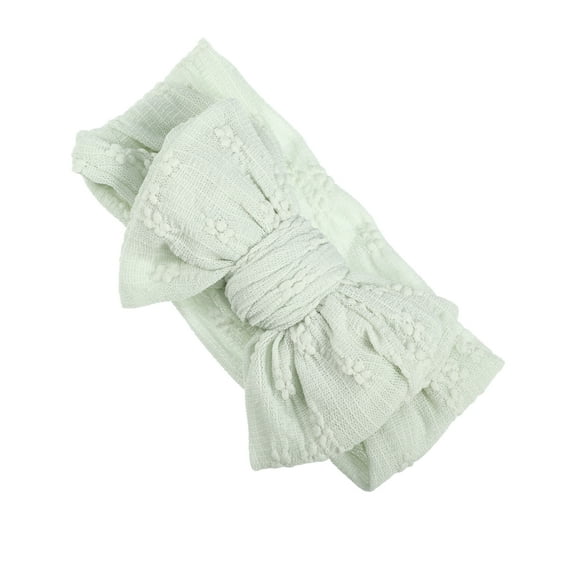 Unique Bargains 1 Pc Classic Fashion Bow Headbands for Girls 6.69"x3.15" Green