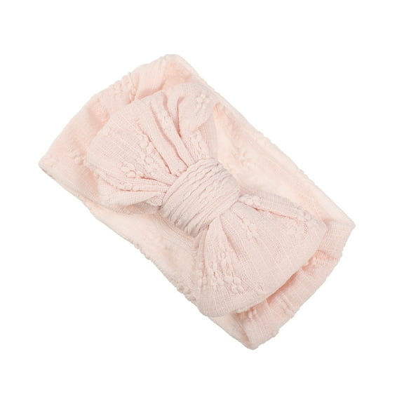 Unique Bargains 1 Pc Classic Fashion Bow Headbands for Girls 6.69"x3.15" Pink