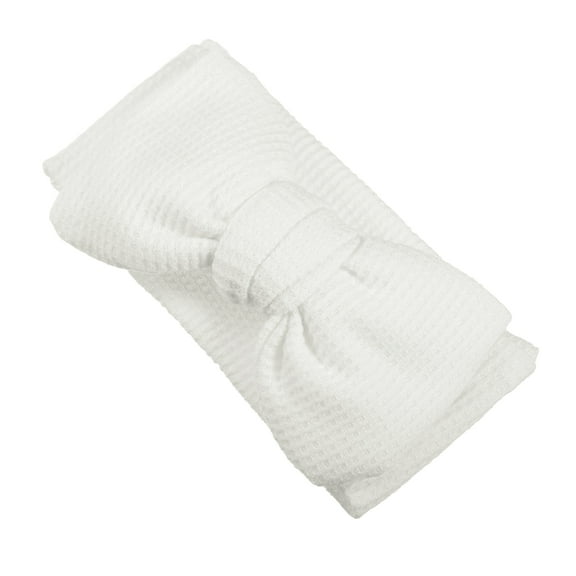 Unique Bargains 1 Pc Classic Fashion Bow Headbands for Girls 6.69"x3.54" White