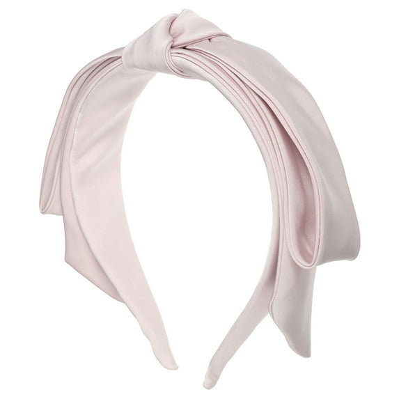 Unique Bargains 1 Pc Classic Fashion Double Layer Bow Headband for Women Girls 5.91"x1.38" Pink
