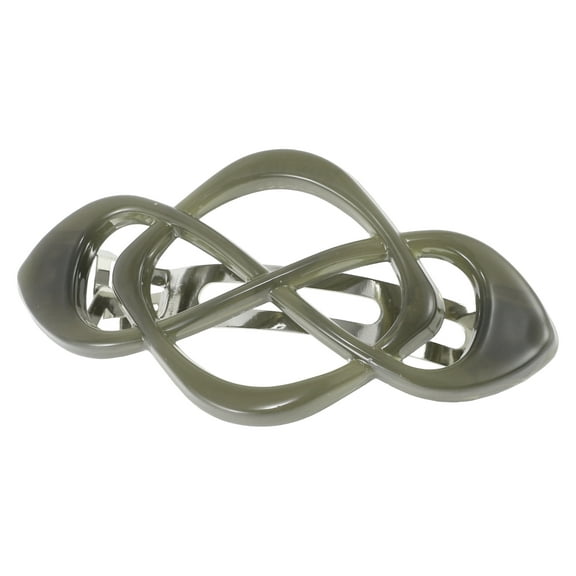 Unique Bargains 1 Pc Classic Grace Hair Clips Hairdo Clip for Women 3.19"x1.65"x0.98" Gray