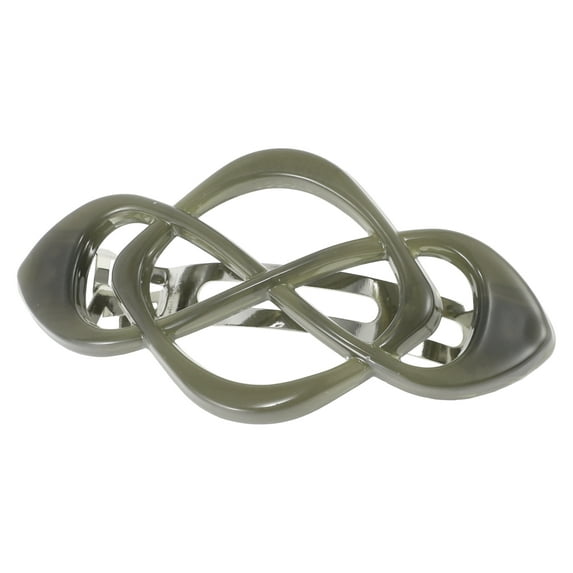 Unique Bargains 1 Pc Classic Grace Hair Clips Hairdo Clip for Women 3.19"x1.65"x0.98" Gray