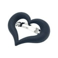 thumbnail image 1 of Unique Bargains 1 Pc Classic Heart Hair Clips Hairdo Clips for Women 2.95"x2.56"x1.1" Navy Blue, 1 of 2