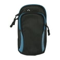 thumbnail image 1 of Unique Bargains 1 Pc Classic Phone Holder Arm Bands with Zipper for Hiking Gym Blue Neoprene, 1 of 4