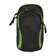 thumbnail image 1 of Unique Bargains 1 Pc Classic Phone Holder Arm Bands with Zipper for Hiking Gym Green Neoprene, 1 of 4