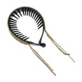 thumbnail image 1 of Unique Bargains 1 Pc Classic Rhinestone Hairpin Hairdo Clip for Girls 3.35"x2.36"x0.47" Gold Tone, 1 of 2