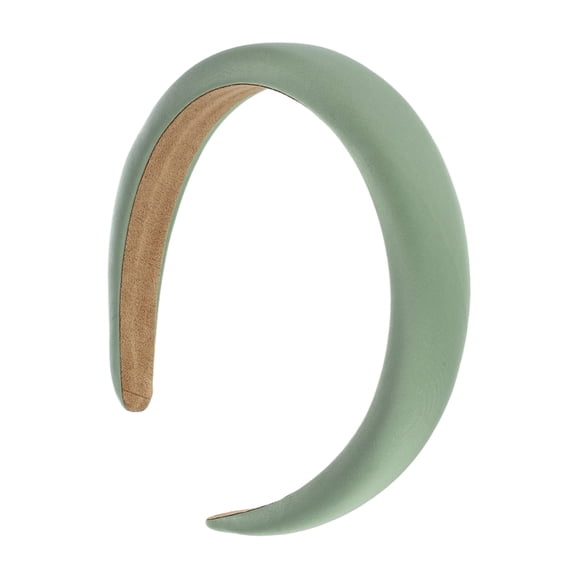 Unique Bargains 1 Pc Classic Elegant Satin Sponge Headband for Women for Girls 6.30"x5.91" Light Green
