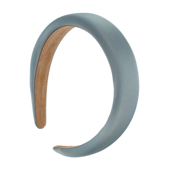Unique Bargains 1 Pc Classic Elegant Satin Sponge Headband for Women for Girls 6.30"x5.91" Silver Tone Gray