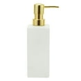 thumbnail image 1 of Unique Bargains 1 Pc Classic Square Soap Pump Dispenser for Laundry Rooms 350ml White Gold Tone, 1 of 6
