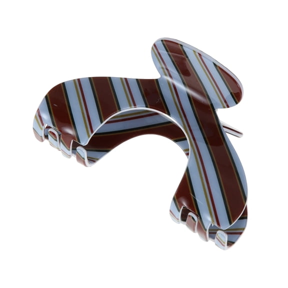 Unique Bargains 1 Pc Claw Clip Arch Hair Clip Blue Brown