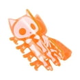 thumbnail image 1 of Unique Bargains 1 Pc Claw Clip Cute Halloween Grungy Skeleton Cat Design Hair Clip Fluorescent Orange, 1 of 5