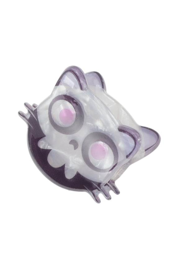 1 Pc Claw Clip Cute Halloween Little Demon-Cat Design Hair Clip Black Purple White