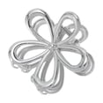 thumbnail image 1 of Unique Bargains 1 Pc Claw Clip Cutout Flower Hair Clip Silver Tone, 1 of 5