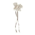thumbnail image 1 of Unique Bargains 1 Pc Claw Clip Fashion Scalloped Ribbon Hair Clip Coffee Color, 1 of 5