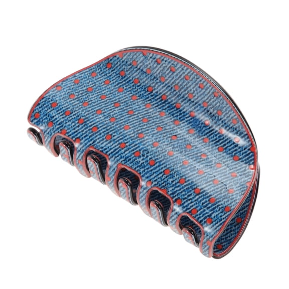 Unique Bargains 1 Pc Claw Clip Half-circle Hair Clip Dark Blue