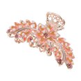 thumbnail image 1 of Unique Bargains 1 Pc Claw Clip Rhinestone Flower Pink, 1 of 5