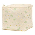 thumbnail image 1 of Unique Bargains 1 Pc Clothes Storage Foldable Storage Bags Beige 19*19*19in, 1 of 7