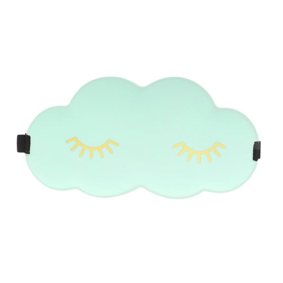 Unique Bargains 1 Pc Cloud Eyelash Pattern 3D Eye Mask for Rest for Travel Blue Polyester Sponge