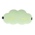 thumbnail image 1 of Unique Bargains 1 Pc Cloud Eyelash Pattern 3D Eye Mask for Rest for Travel Green Polyester Sponge, 1 of 4
