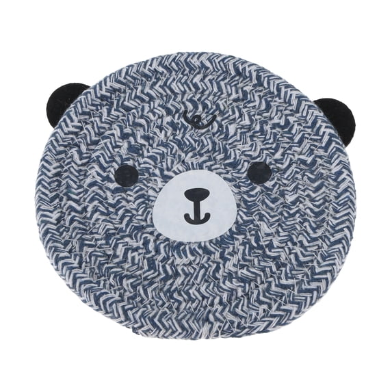 Unique Bargains 1 Pc Coaster Heat Insulation Mat Drink Coaster Navy Cotton rope