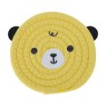 thumbnail image 1 of Unique Bargains 1 Pc Coaster Heat Insulation Mat Drink Coaster Yellow Cotton rope, 1 of 5