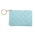 thumbnail image 1 of Unique Bargains 1 Pc Coin Purse Wallet Argyle Coin Purse Pouch Light Blue, 1 of 5