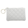 thumbnail image 1 of Unique Bargains 1 Pc Coin Purse Wallet Argyle Coin Purse Pouch White, 1 of 5