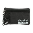 thumbnail image 1 of Unique Bargains 1 Pc Coin Purse Wallet Letter Lanyard Coin Purse Pouch Black, 1 of 5