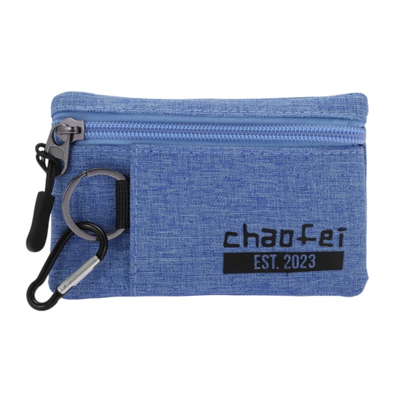 Unique Bargains 1 Pc Coin Purse Wallet Letter Lanyard Coin Purse Pouch Blue