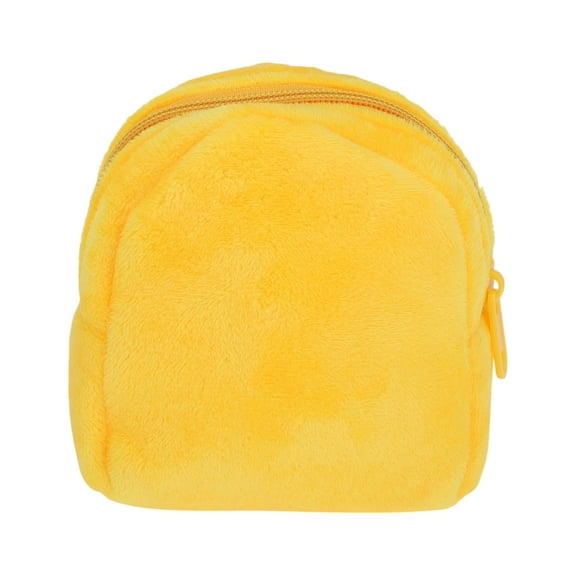 Unique Bargains 1 Pc Coin Purse Wallet Portable Backpack Shape Coin Purse Pouch Yellow