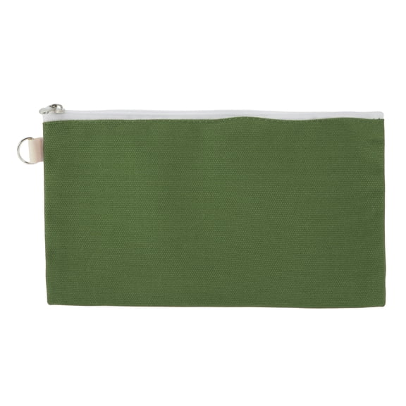 Unique Bargains 1 Pc Coin Purse Wallet Portable Rectangular Zipper Coin Purse Pouch Army Green