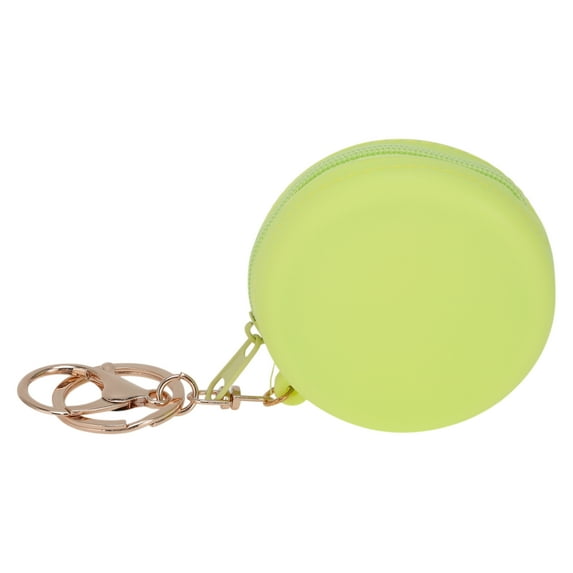 Unique Bargains 1 Pc Coin Purse Wallet Portable Round Coin Purse Pouch Green