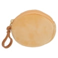 thumbnail image 1 of Unique Bargains 1 Pc Coin Purse Wallet Portable Round Mini Coin Purse Pouch Coffee Color, 1 of 5