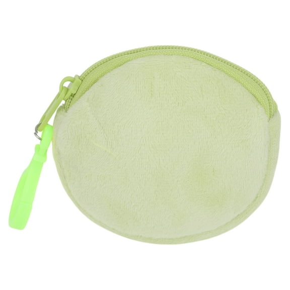 Unique Bargains 1 Pc Coin Purse Wallet Portable Round Mini Coin Purse Pouch Green