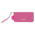 thumbnail image 1 of Unique Bargains 1 Pc Coin Purse Wallet Portable W-Shaped Corrugated Plush Ball Zipper Coin Purse Pouch Rose Red, 1 of 5