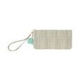 thumbnail image 1 of Unique Bargains 1 Pc Coin Purse Wallet Portable Woven Plush Pom Zip Coin Purse Pouch Green, 1 of 5
