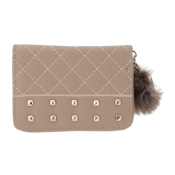 Unique Bargains 1 Pc Coin Purse Wallet Portable Zipper Coin Purse Pouch Small Khaki