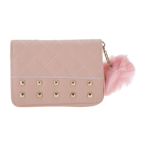 Unique Bargains 1 Pc Coin Purse Wallet Portable Zipper Coin Purse Pouch Small Pink
