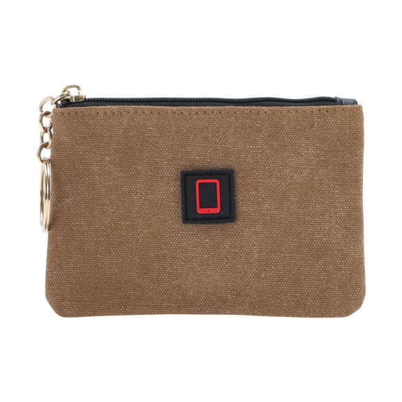 Unique Bargains 1 Pc Coin Purse Wallet Rectangular Coin Purse Pouch Camel