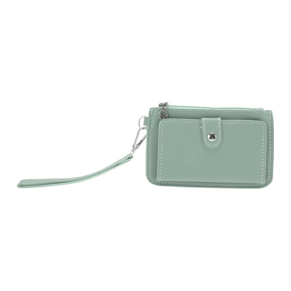 Unique Bargains 1 Pc Coin Purse Wallet Rectangular Solid Coin Purse Pouch Green