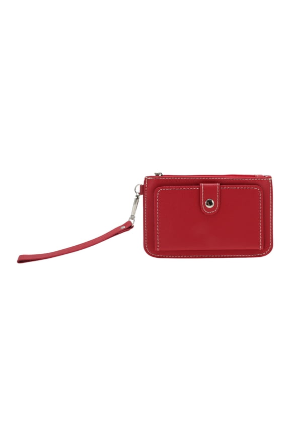 1 Pc Coin Purse Wallet Rectangular Solid Coin Purse Pouch Red