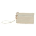 thumbnail image 1 of Unique Bargains 1 Pc Coin Purse Wallet Rectangular Woven Coin Purse Pouch Beige, 1 of 5