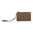 thumbnail image 1 of Unique Bargains 1 Pc Coin Purse Wallet Wrist Strap Rectangular Coin Purse Pouch Coffee Color, 1 of 5
