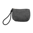 thumbnail image 1 of Unique Bargains 1 Pc Coin Purse Wallet Wrist Strap Woven Coin Purse Pouch Black, 1 of 5