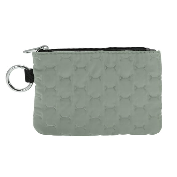 Unique Bargains 1 Pc Coin Purse Wallet Zipper Coin Purse Pouch Gray