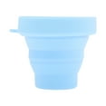 thumbnail image 1 of Unique Bargains 1 Pc Collapsible Cups Portable Folding Cup Folded Height 2cm Camping Water Cup 100ml Blue, 1 of 5