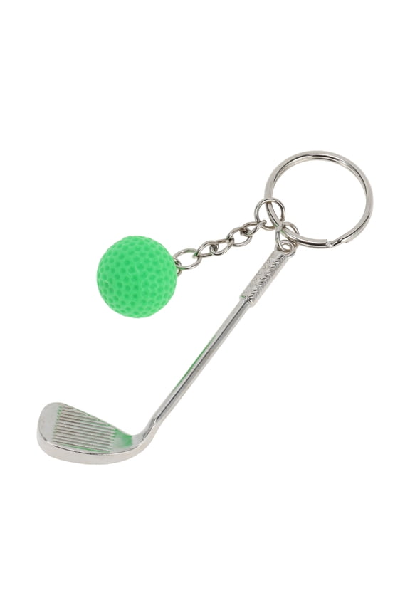 1 Pc Colorful Golf Ball Keychain Green Metal