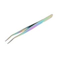 thumbnail image 1 of Unique Bargains 1 Pc Comb Eyelashes Tweezers for Bathroom Titanium Tone Stainless Steel, 1 of 6