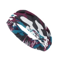 Unique Bargains 1 Pc Comfortable Headband Camouflage Headband for Sport Red